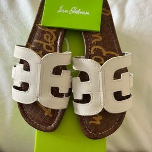 Brand new Sam Edelman white sandals